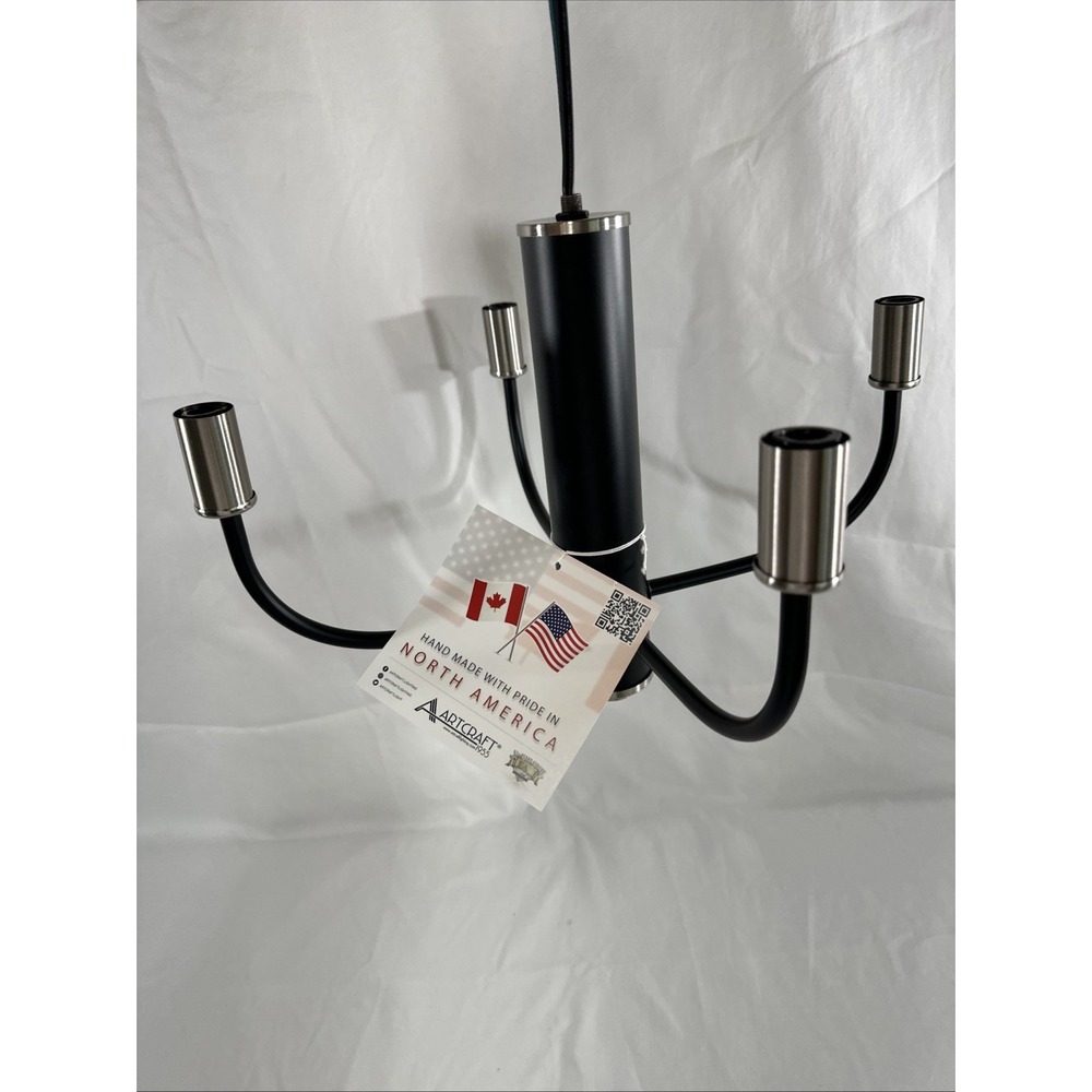 NEW Artcraft Lighting AC10624BN Verona Collection Flush Mount Brushed Nickel - Picture 4 of 6